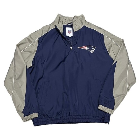 New England Patriots NFL Football Lightweight Windbreaker Track Jacket XL - Picture 1 of 6